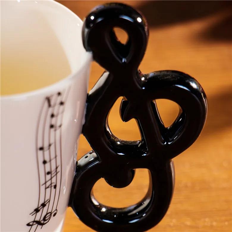 240/400ml Music Note Porcelain Coffee Mug Tea Ceramic Beer Cafe Cup Funny Tumbler Decoration