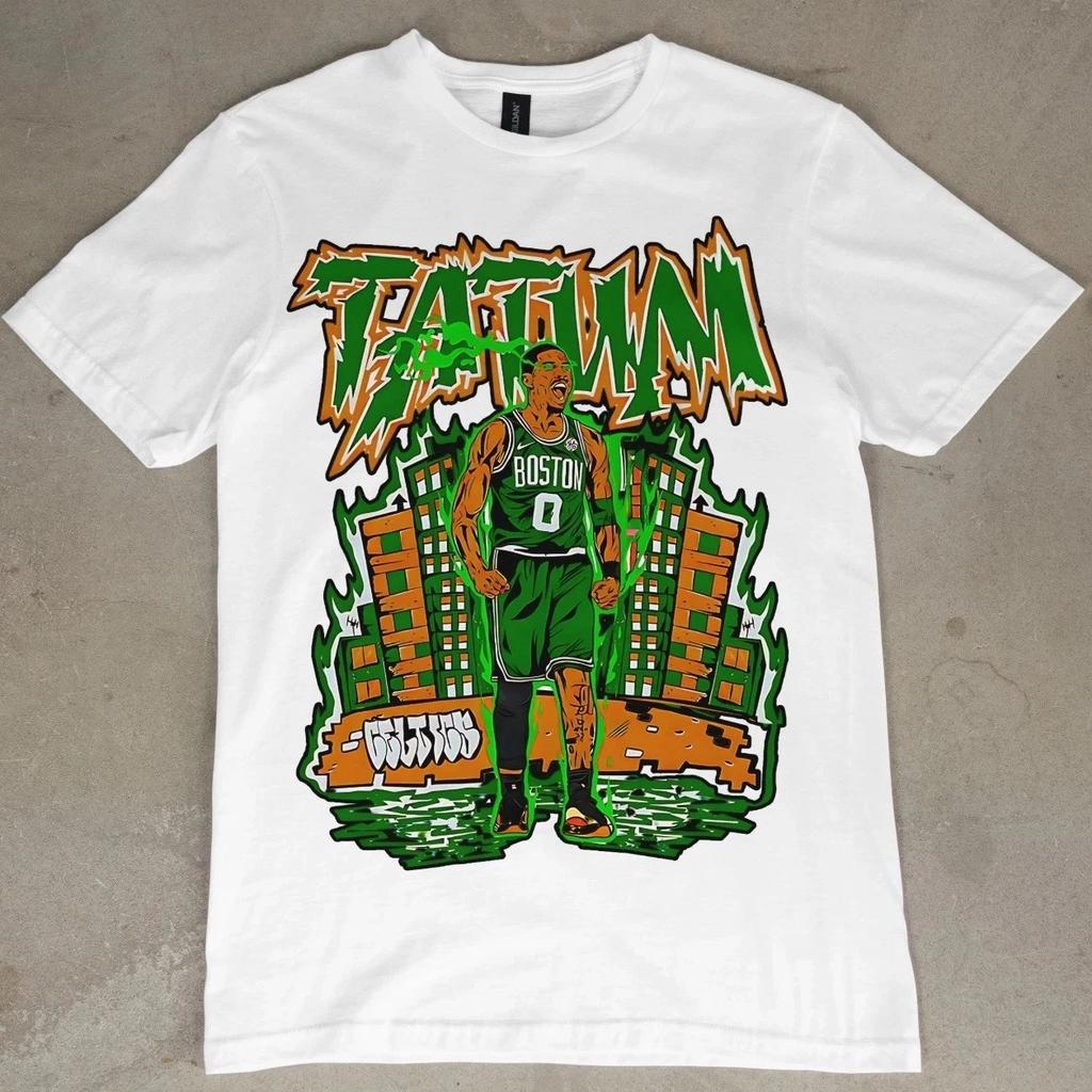 Jayson Tatum Boston Celtics Graphic Tee T-Shirt Men’s NBA Basketball Vintage