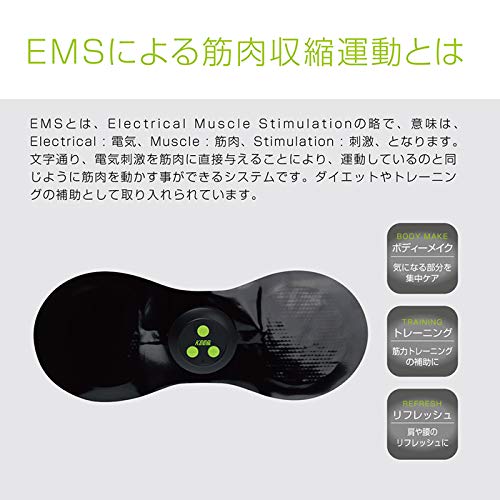 Macross EMS Electric Abdominal Muscle Belt, Stick-on, USB Charging, Cordless, Body Shapely Pad, MEF-44