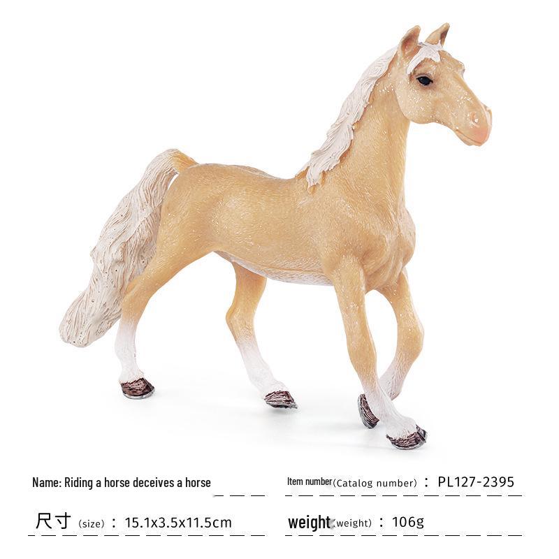 Wildpferd & Pferd Figurenset für das kognitive Spiel von Kindern