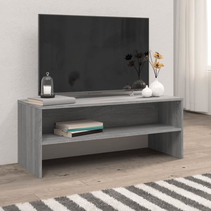 VidaXL TV Stand Sonoma Grey 100x40x40 Cm Engineered Wood 815232