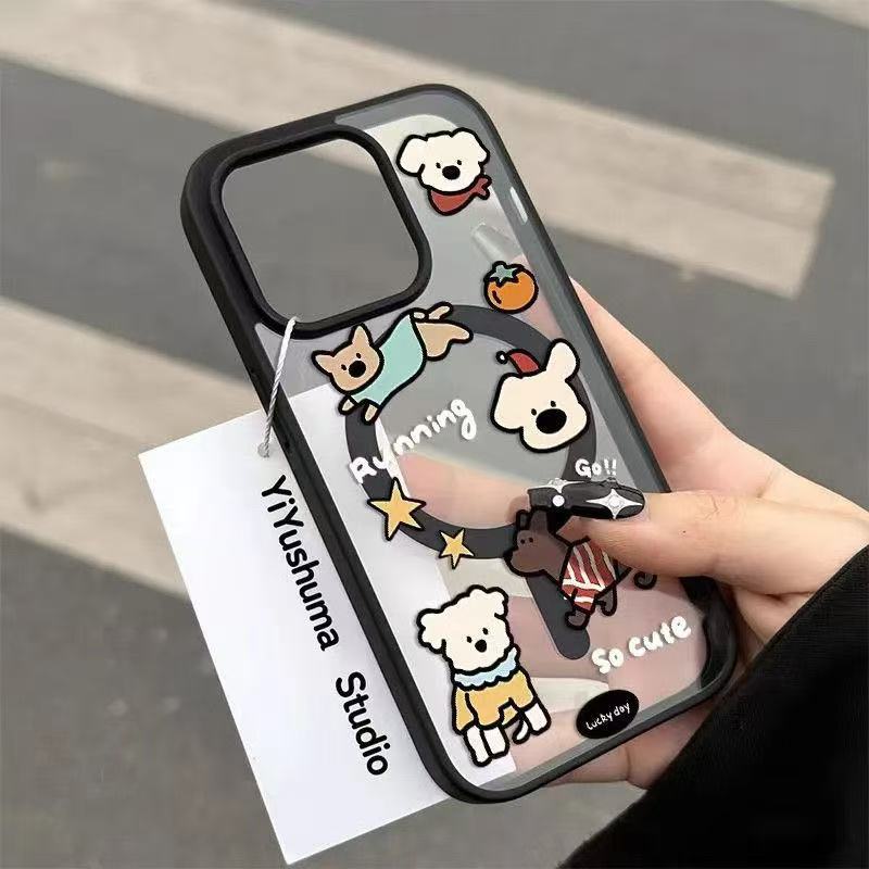 

Dressing puppy for Apple 17promax mobile phone case 16Pro advanced all-inclusive magnetic attraction apple 16promax