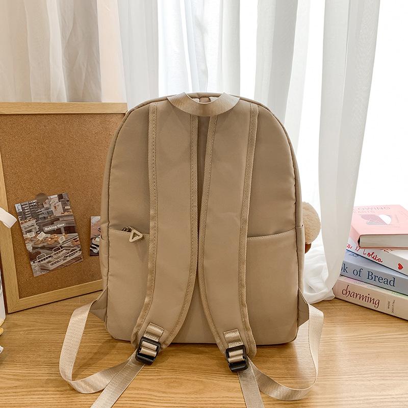 School bag 2025 new cute cartoon ins wind backpack casual simple go out play bag lightweight versatile school bag