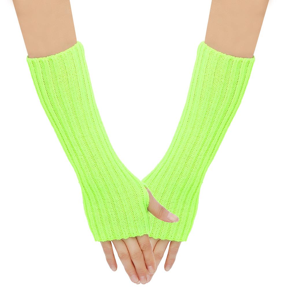 Arm Warmers Autumn Winter Cuffs Hand Sleeves Long Wool Gloves Men Women Knit Sleeves Warm Elastic Fashion Lady Sexy