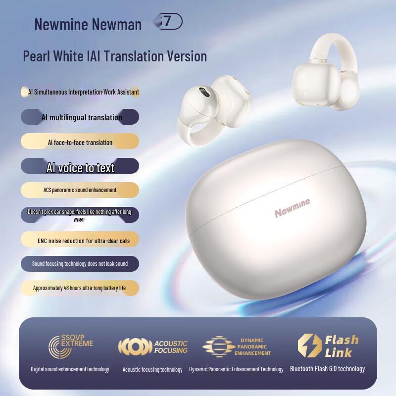 

Newman S7 AI Smart Ear-Clip Bluetooth Earphones