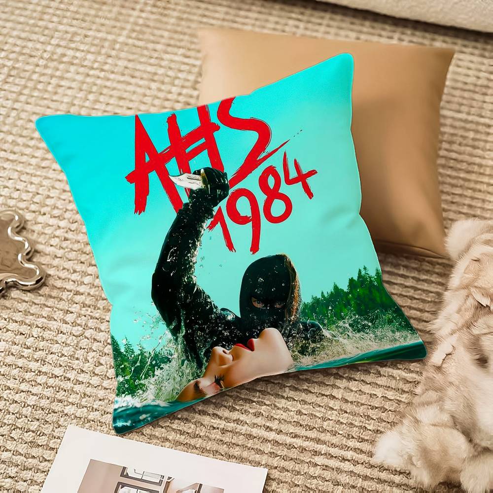 A-american TV H-horror Stories Pillow Case Anti-dustmite Invisible Zipper Sofa Bed