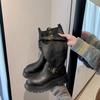 Brown boots Maillard boots women's thick legs 2025 new summer retro two wear thick-soled high knight boots