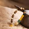 Exquisite Carved Agarwood & Jade Imitation Beeswax Bracelet for Women