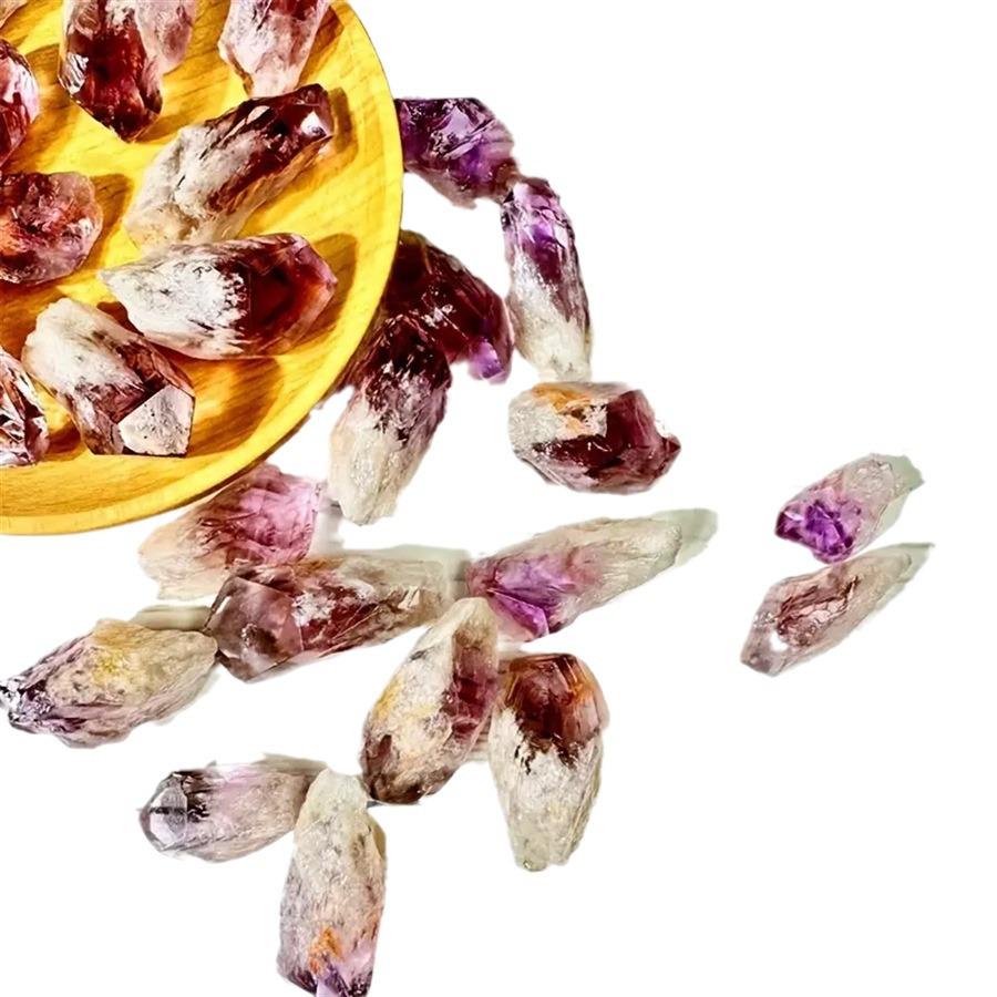 Amethyst Raw Stone Purple Silver Mountain Incense Diffuser & Crystal Gravel for Fish Tank or Flower Pot Ornament