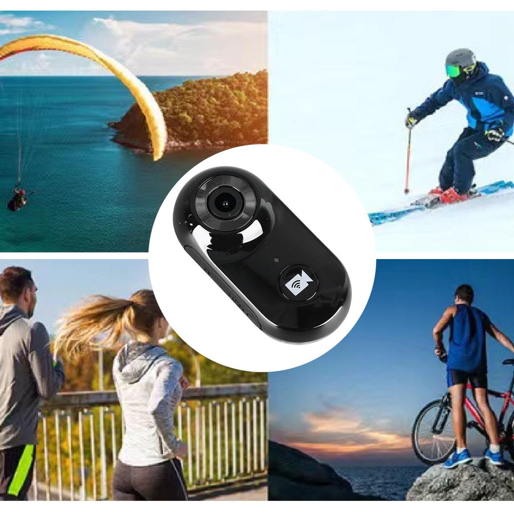 Camera Wireless WiFi HD Video Recorder Thumb Camera for Sports Motorcycle Riding Pet