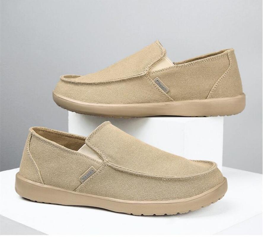 Fashion Men's Sneakers Canvas Breathable Men's Walking Driving Shoes Comfortable Outdoor Men Flats Casual Shoes Tenis Masculino