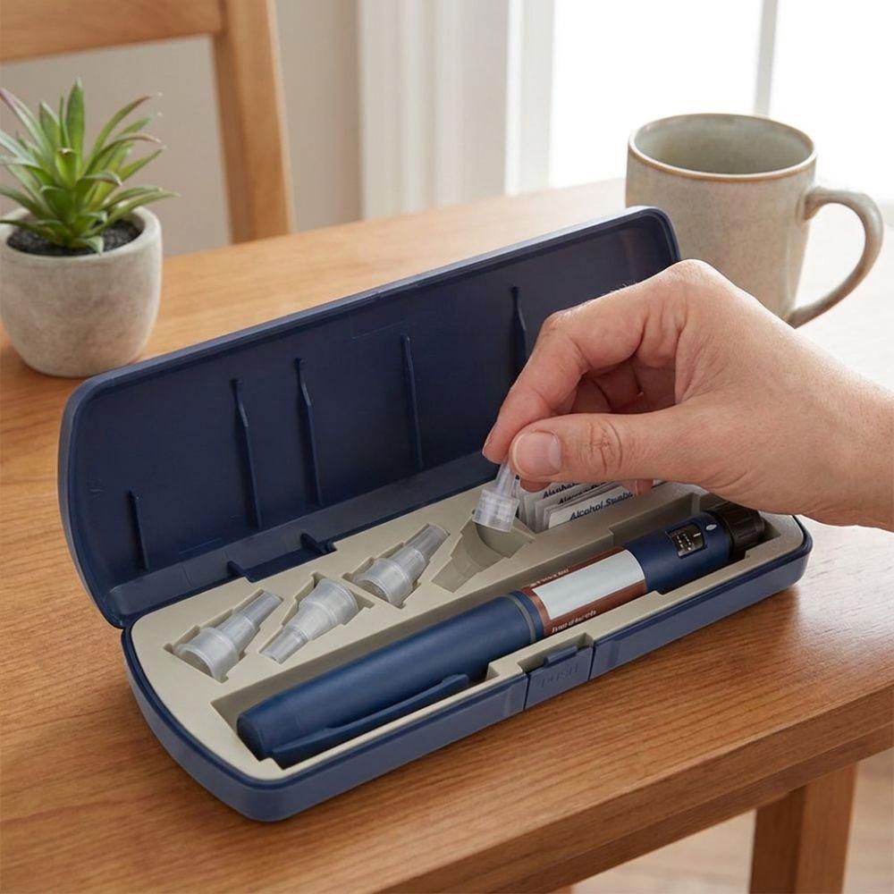 Multi Grid Insulin Injection Pen Case Universal Pen Protective Box for Home Office