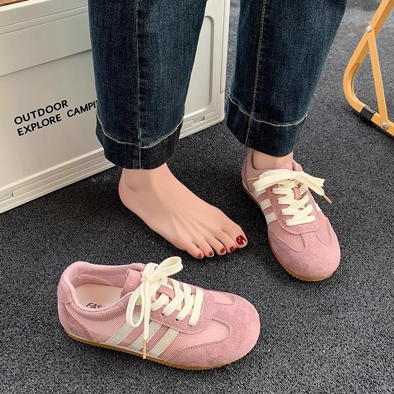 

Летние немецкие тренировочные кроссовки женские 2025 новые популярные ретро сетчатые дышащие универсальные повседневные кеды Форрест Гамп белые кроссовки 37