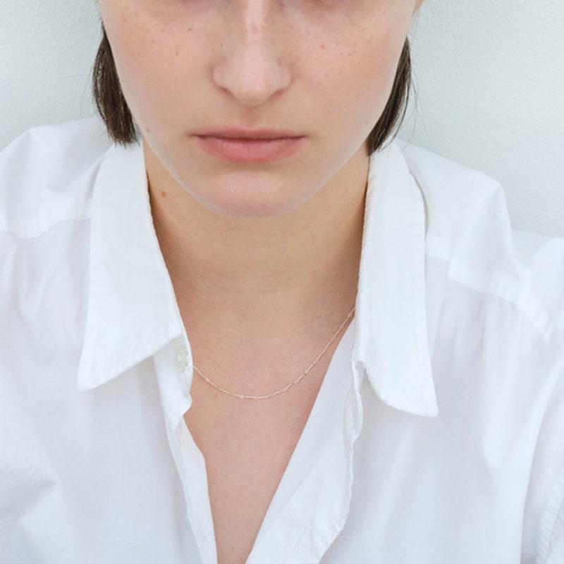 Another Layer Bone Chain Necklace (silver925)(3color)