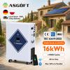 Invertor Solar Hibrid Powergo 16kw 6kw 10kw 12kw 16kwh Baterie Trifazat Monofazat Undă Sinusoidală Pură Sistem de Alimentare Off Grid