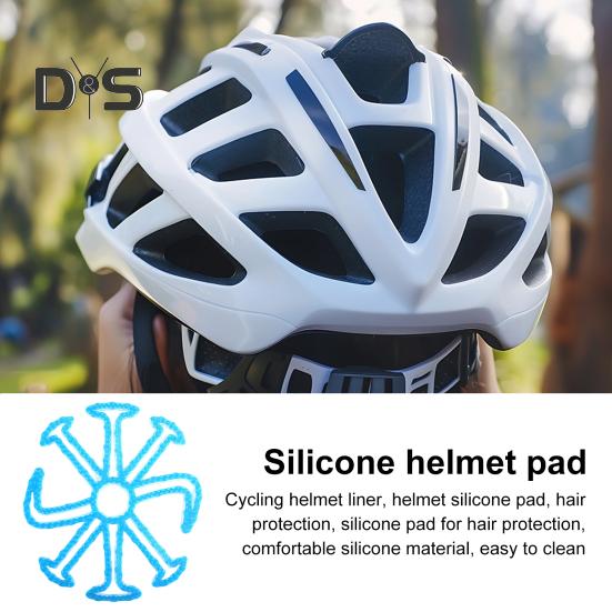 Cyklistická helma Silikonová podložka Protiskluzová Prodyšná Univerzální Outdoorové sporty Motocykl Kolo Polstrování Vložka Polštář Podšívka Podložka Příslušenství k helmě