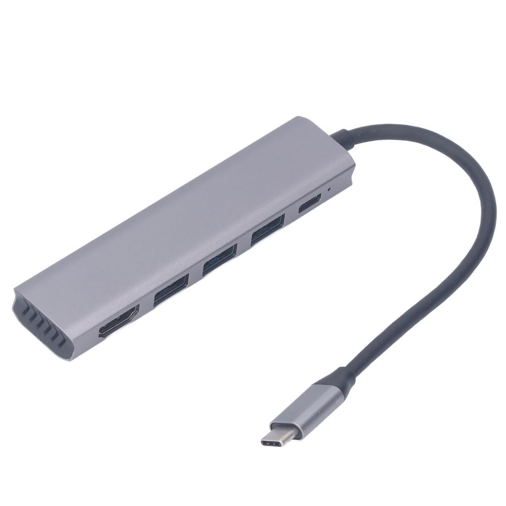 5 v 1 Typ C Hub Adaptér USB a 4K HD Multimediálne Rozhranie Rozbočovač Prenosný Rozširovač Kompatibilný s Displejom Notebooku