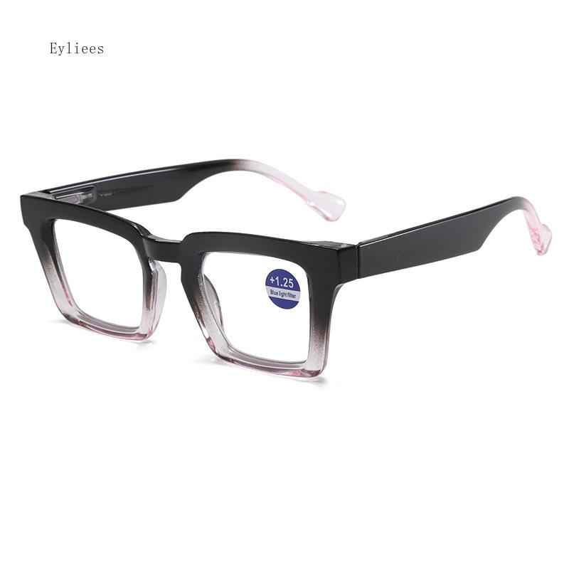 Women Fashion Style Reading Glasses Men Retro Anti Blue Light Compupter Glasses New HD Large Frame Far Sighted Eyewear Diopter