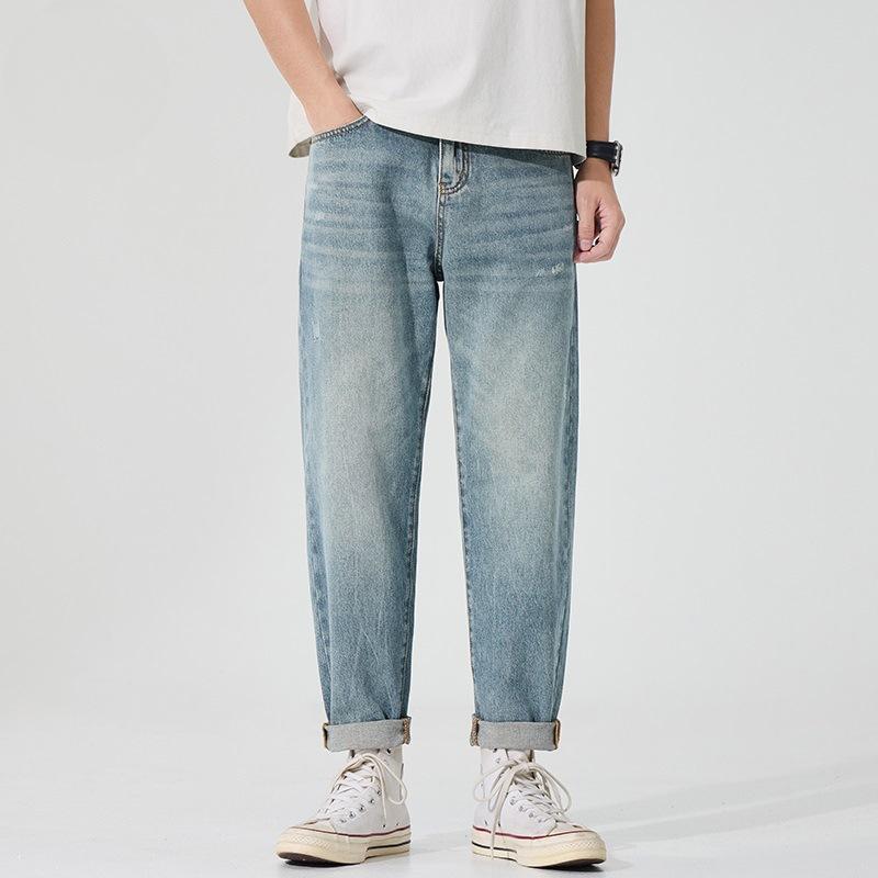 

Новые весенне-летние конические джинсы гаремы, простые синие свободные джинсы 40 синий