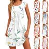 Women's Casual  Dress Sundress Flying Sleeve Skirt Bohemian Dress