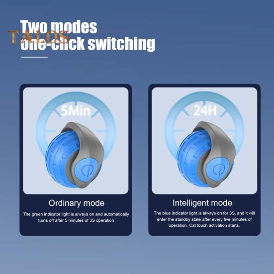 Interaktives Katzenballspielzeug, wiederaufladbar über USB, rollendes Ballspielzeug, Zwei-Geschwindigkeitseinstellung, automatisch bewegliches Katzenspielzeug mit Schwanz für Hauskatzen