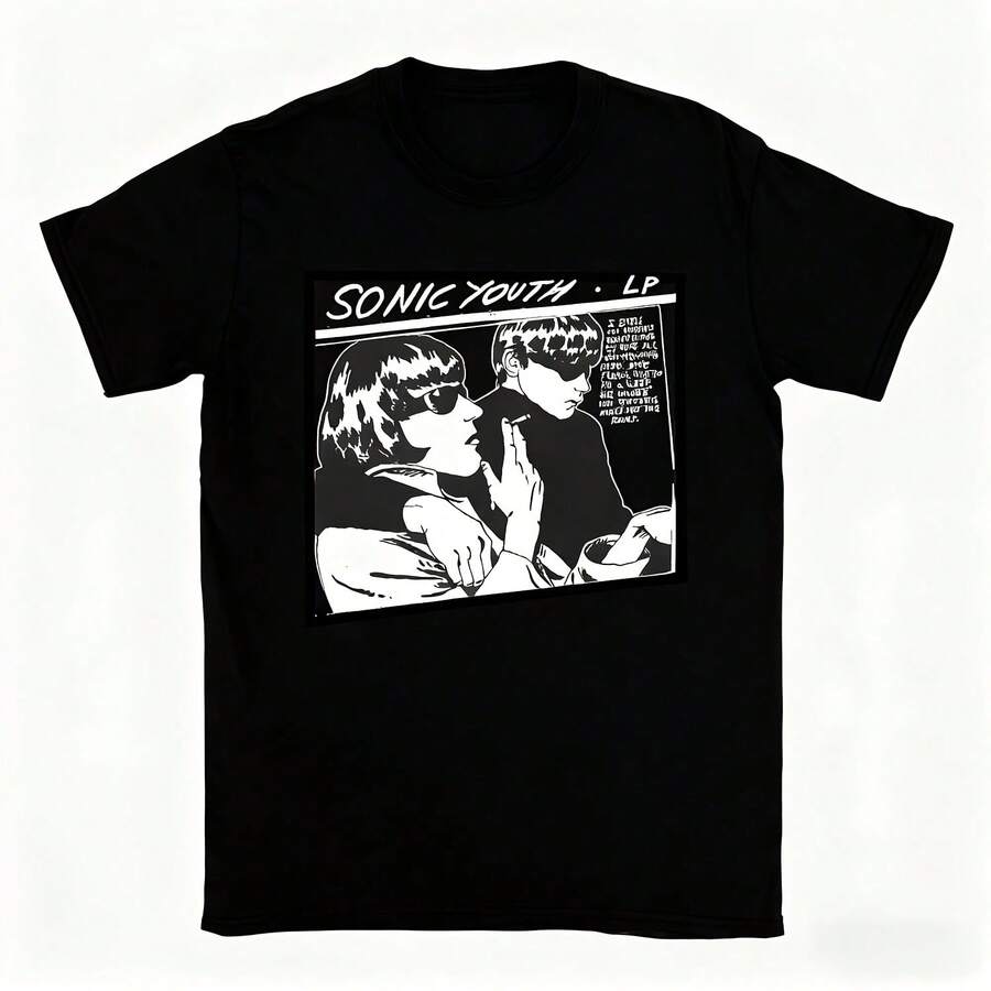 Summer Sonics Youth TShirt Unisexs Casual Harajuku Pure Cotton Retro ShortSleeved Fun Street Fashion