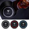2pcs For Model 3 Y S X Roadster Cybertruck Juguete SpaceX Car Coaster Water Cup Bottle Holder Anti-slip Pad Accessories