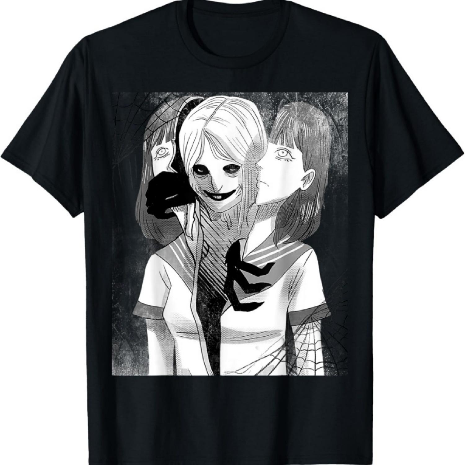 Отаку Аниме Японская Готика Ведьма Оккультная Девушка Ужасы Демон Футболка (2) S