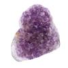 Amethyst Cluster Heart Shaped Absorb Negative Energy Amethyst Cluster Geode Specimen for Meditation Home Office Decor