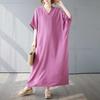 Summer Color Retro Long Skirt Cotton Linen Dress
