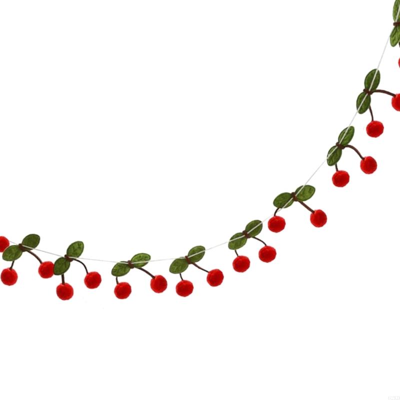 62KD Cherry Felt Balls Hangings Charm Decor Your Shower Garden Decoration