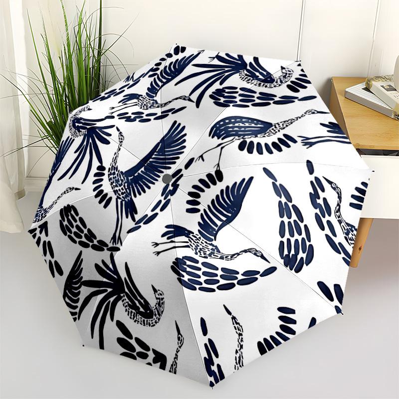 

1pc Birds, Pattern Open/Close Folding Umbrella - Raining Gear for Travel Umbrella, All- Portable Umbrella for & Men 8-Rib yy251229002