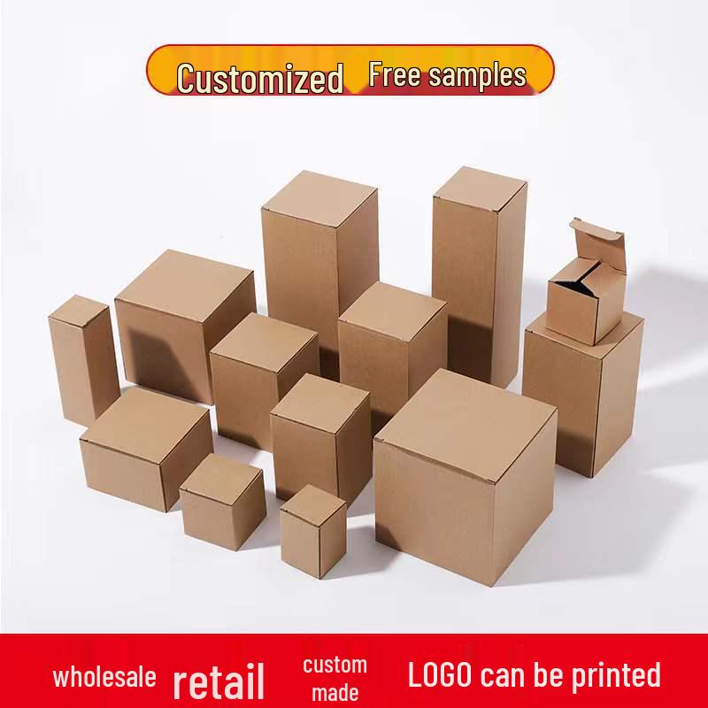 In Stock Universal Kraft Paper Rectangular Tuck-End Corrugated Box