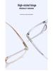 Stylish Anti-Blue Light Glasses: Women's Simple Korean TR90 Double Bridge with Myopia Prescription