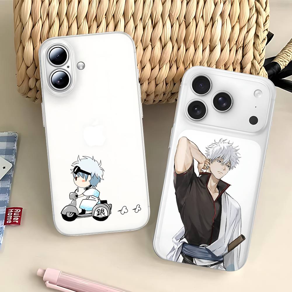 Phone Case For Samsung S26 S25 S24 S23 S22 S21 S20 FE Note20 Note10 Plus Ultra Lite Edge Amine G-Gintama 5G Clear Soft TPU Cover