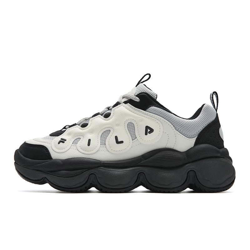 FILA PEASE Height Increasing Low top Casual Shoes Women's White Gray F12W541114FGL