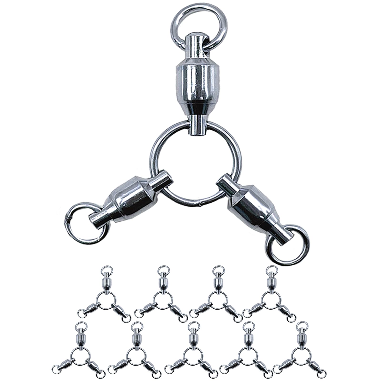 MONOSTORE Three-pronged Sarkan Fishing Fishing Tools Sea Fishing Tackle Swivel серебряный