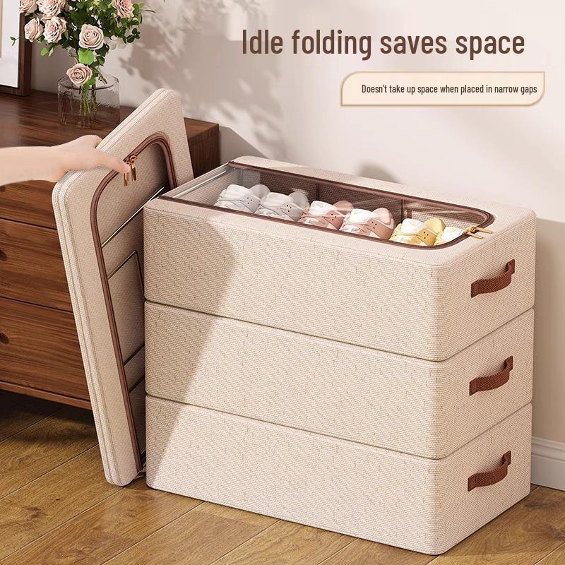 Tianshan Odporny na wilgoć i kurz Organizer do przechowywania butów z bawełny i lnu.