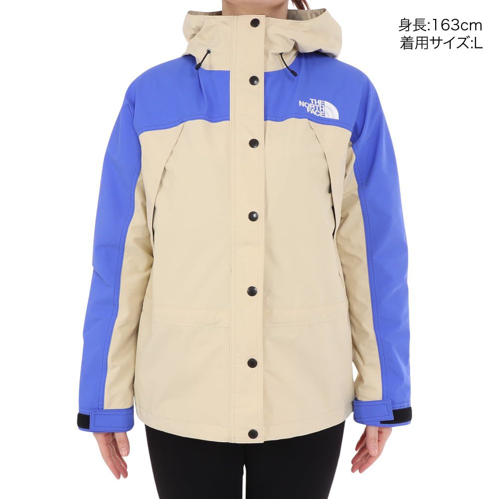 The North Face Mountain Light Waterproof and Size XL Women's Jacket, GORE-TEX, Breathable, Gravel/Solar Blue,