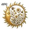Nordic Home Decor Pieces Sunshine Garden Wall Decoration Dragonfly/Bee/Butterfly/Bird Decor Acrylic Sun Outdoor Hanging Sculpture Ornament
