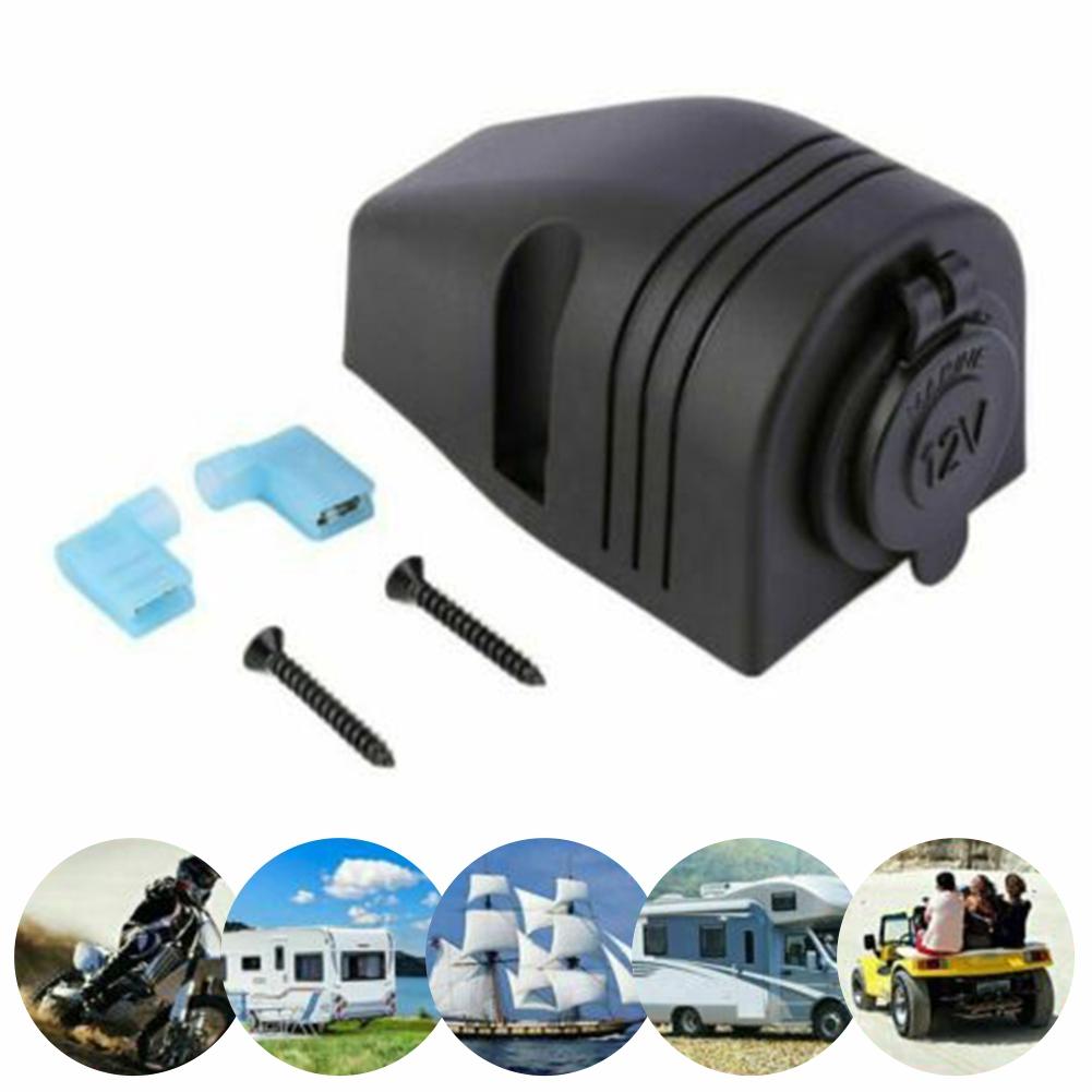 12V 24V Car Boat Power Socket Outlet Mount Accessories Compatible with Devices