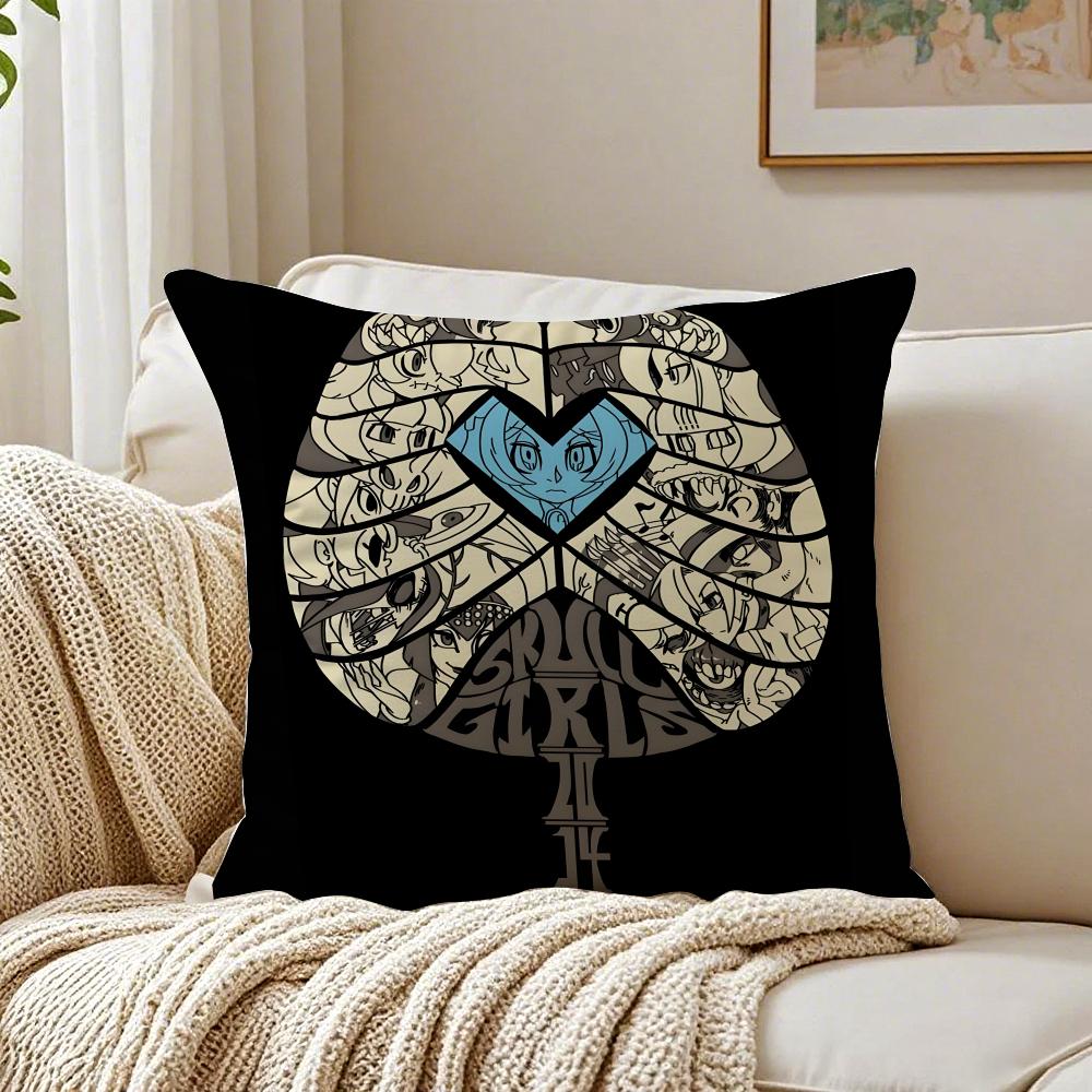Stylish Game SSkullgirls Cartoon Cushion Cover Linen Pillowcase Soft for Sofa Bed Home Room Decor
