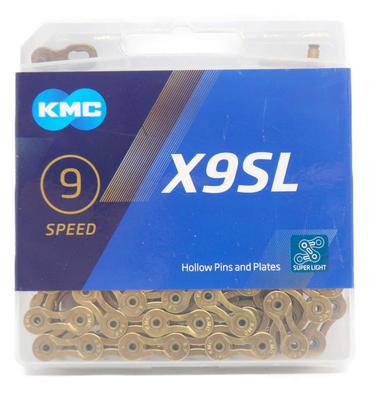 KMC X9SL Řetěz 9 rychlostí 114 článků Rychlost/9s/9 (Zlato) [Použitý]