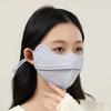 Ice Silk Sunscreen Masks Summer Women's Light Weight Breathable Adjustable Protective Mask for Outdoor Cycling Running