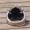 Gotischer Herren-Edelstahlring Ethnischer Retro-Stil Totenkopf Bikerringe Männlicher Rock Punk Ring Schmuck Geschenk für Ihn