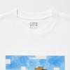 Uniqlo X Disney Collaboration SS23 Oil Painting Pixel Style Buzz Lightyear And Woody Print Short Sleeve T-Shirt Unisex Tops White 462062-00