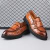 Markowe Męskie Skórzane Buty Casual Modne Mokasyny z Niską Cholewką Podeszwa Masująca Męskie Buty do Pracy Wszechstronne do Dojazdów