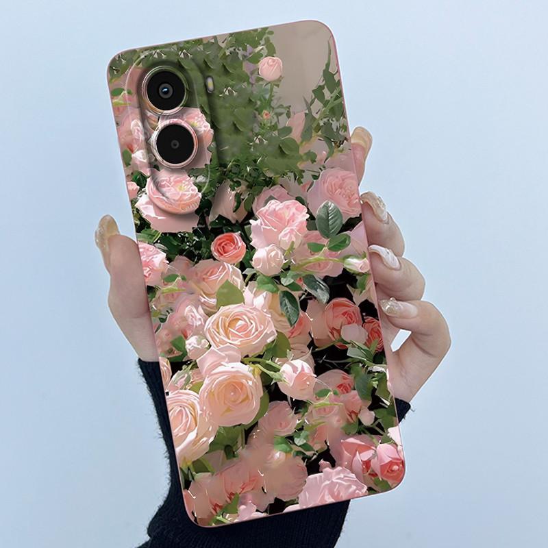 Case For Xiaomi Poco M7 4G Cute Panda Sweet Girls Cats Silicone Soft Back Cover For XiaomiPocoM7 4G Bumper Protective Casing