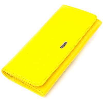 Bright Youth Female Cats Made of Genuine Leather Flotar CANPELLINI Wallet 21612 Lemon