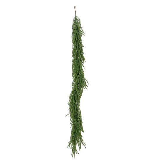 Christmas Garland Real Touch Artificial Greenery Pine Garland Realistic Faux Pine Branches for Table